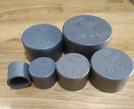 Nắp khóa, bịt đầu ống Ø90 (loại đầu bằng, không ren) nhựa PVC-U Tiền Phong